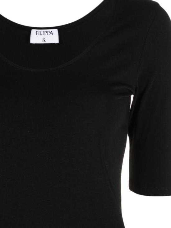 26FW 필리파 케이 반팔 티셔츠 28502 1433 Black - FILIPPA K