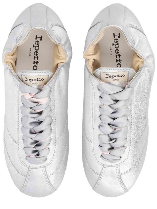  레페토 테니스 실크 스니커즈 V4230VEMD020 Silver - REPETTO