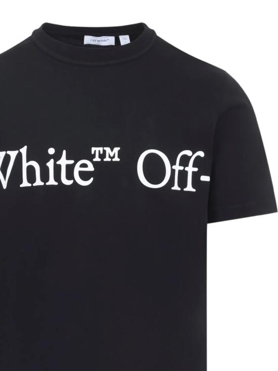 26FW 오프화이트 반팔 티셔츠 44MAA16MF26J00G 001 BLACK - OFF WHITE