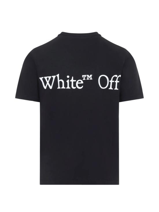 26FW 오프화이트 반팔 티셔츠 44MAA16MF26J00G 001 BLACK - OFF WHITE