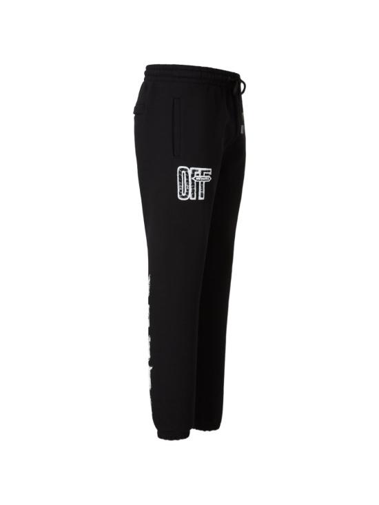26FW 오프화이트 트레이닝/조거 팬츠 44MCH057F26F003 001 BLACK - OFF WHITE