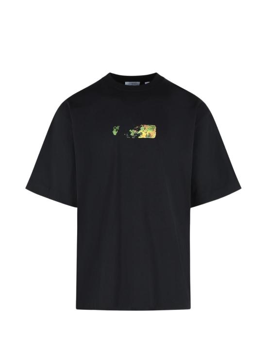 26FW 오프화이트 반팔 티셔츠 44MAA120F26J00D 001 BLACK