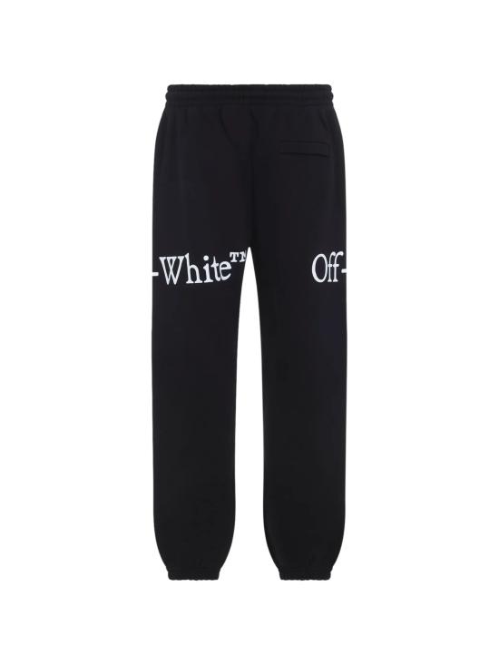 26FW 오프화이트 트레이닝/조거 팬츠 44MCH057F26F001 BLACK - OFF WHITE