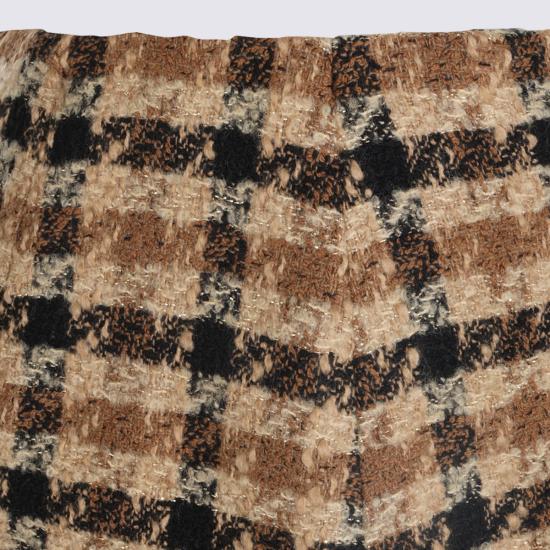 26FW 트윈셋 숏 스커트 262TT2351 S1295814021 BOUCLE CHECK BROWN - TWINSET