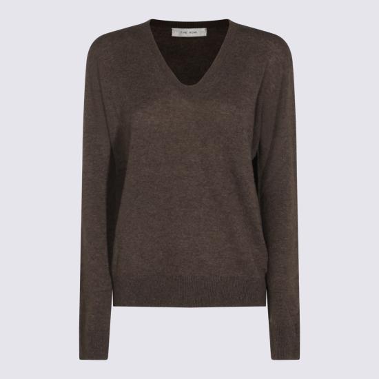 26FW 더로우 스웨터 R000627 Y166GTP GREY TAUPE