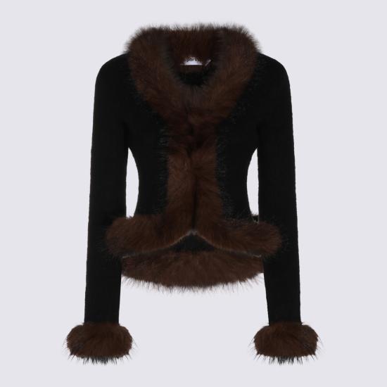 26FW 셀프 포트레이트 가디건 AW26148C B BLACK