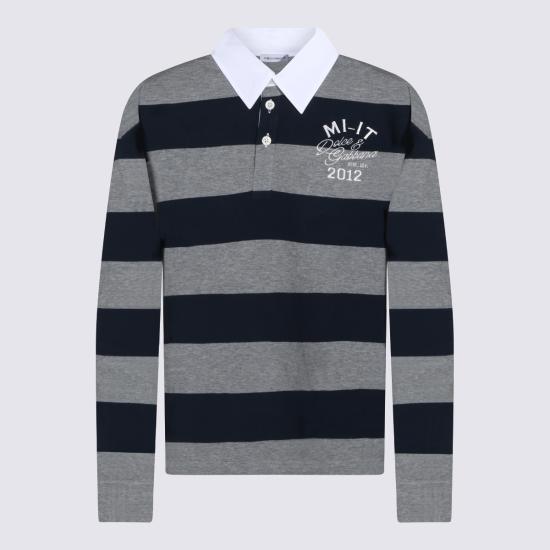 26FW [키즈] 돌체앤가바나 폴로 셔츠 L4JTKK G7P6KS9000 GRIGIO BLUE