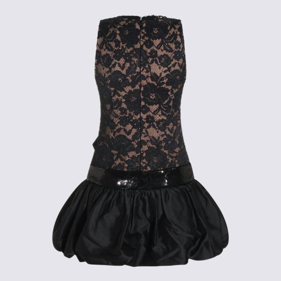 26FW 셀프 포트레이트 미디 원피스 AW26013S B Black - SELF PORTRAIT