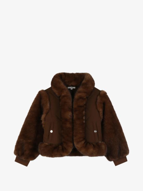 26FW [키즈] 끌로에 코트 C21279 33F Marrone