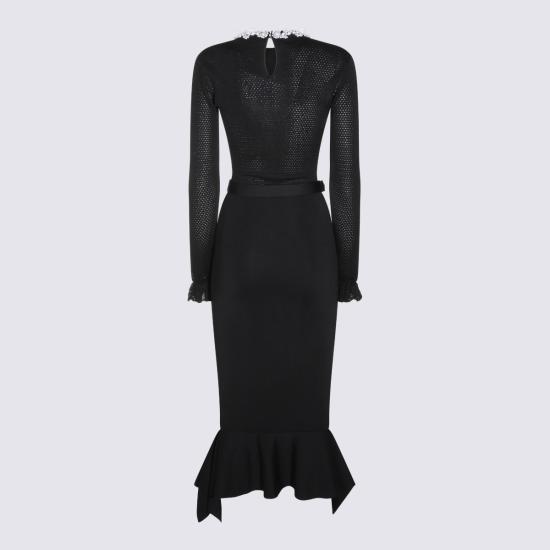 26FW 셀프 포트레이트 미디 원피스 AW26085MC B Black - SELF PORTRAIT