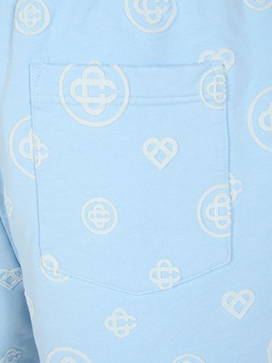 26SS 카사블랑카 숏팬츠 M SS26 JTR 003 02 APPLIQUE MONOGRAM - CASABLANCA