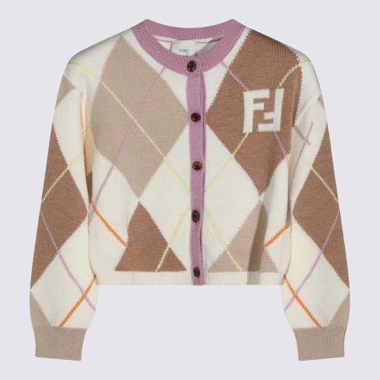 26FW [키즈] 펜디 니트/스웻셔츠 JFG266 AJ8XF1P2N LINEN
