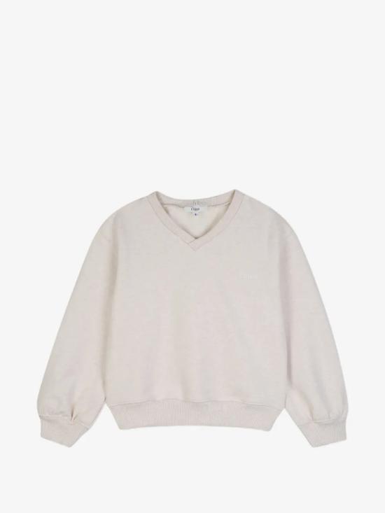 26FW [키즈] 끌로에 니트/스웻셔츠 C21287 B39 Beige - CHLOE