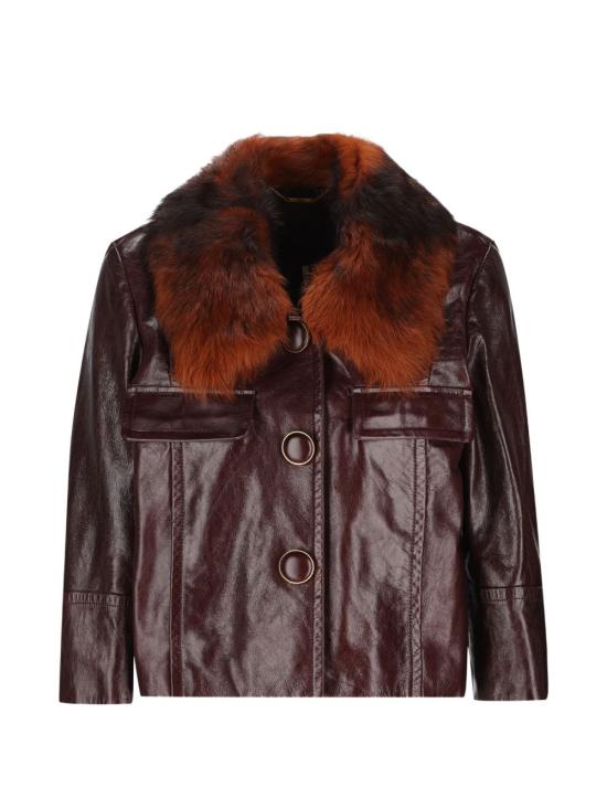 26FW 끌로에 가죽 자켓 CH26ACV05223 56F DARK PURPLE