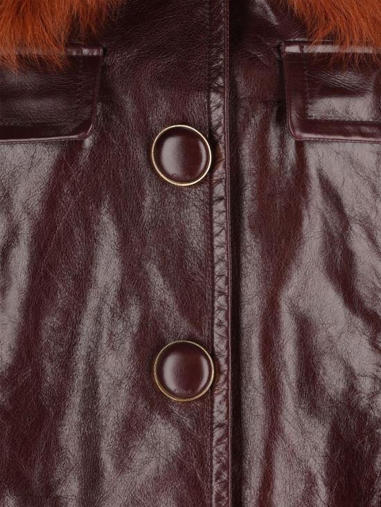 26FW 끌로에 가죽 자켓 CH26ACV05223 56F DARK PURPLE - CHLOE