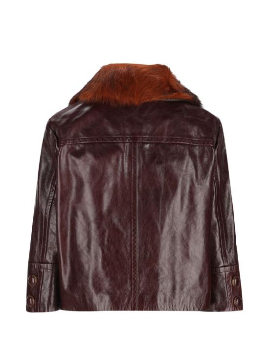 26FW 끌로에 가죽 자켓 CH26ACV05223 56F DARK PURPLE - CHLOE