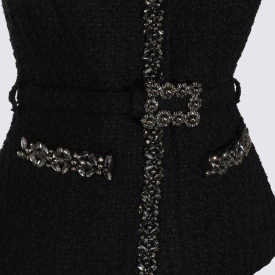 26FW 셀프 포트레이트 미디 원피스 AW26053MA B Black - SELF PORTRAIT