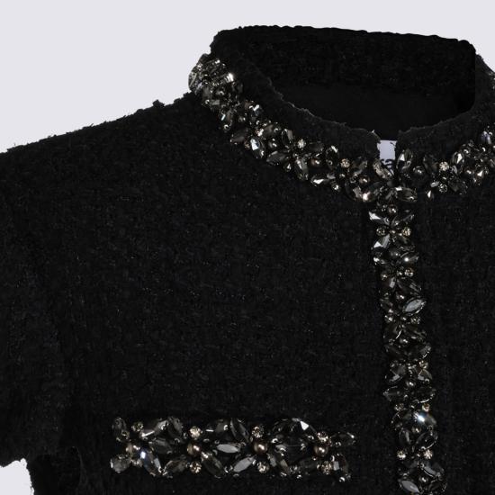 26FW 셀프 포트레이트 미디 원피스 AW26053MA B Black - SELF PORTRAIT