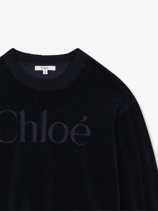 26FW [키즈] 끌로에 니트/스웻셔츠 C21285 859 Blu - CHLOE