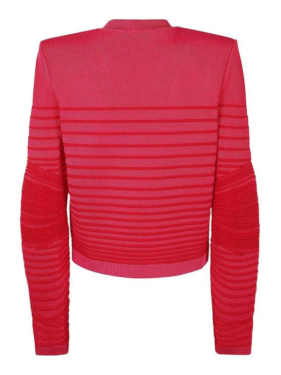  발망 가디건 EF0SK257KI38OKO Pink - BALMAIN