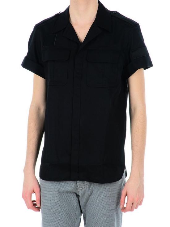 닐바렛 반팔 셔츠 BCM679E08001 Black - NEIL BARRETT