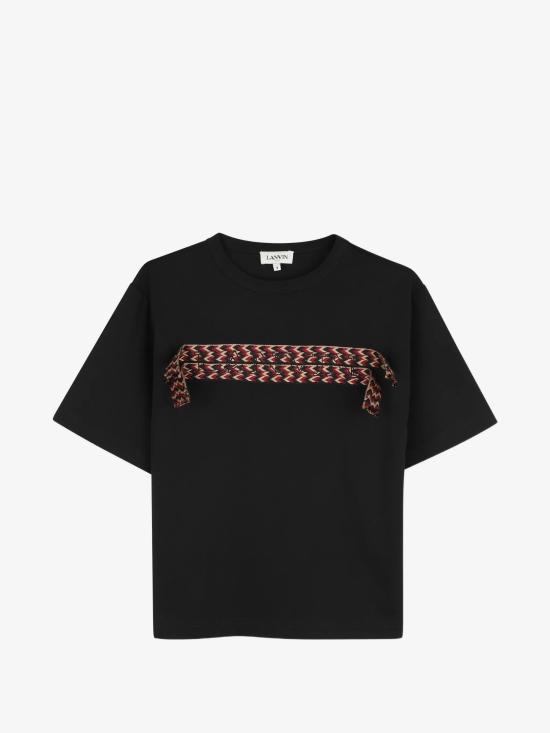 26FW [키즈] 랑방 티셔츠 N30480 09B Nero