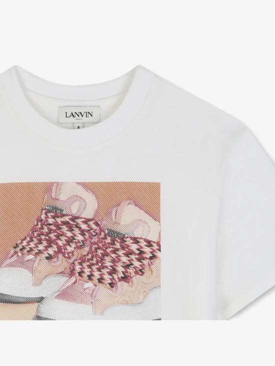 26FW [키즈] 랑방 티셔츠 N30396 117 Bianco - LANVIN