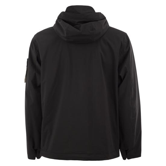 26SS 스톤 아일랜드 소프트 쉘-R_E.다이 테크놀로지 후드 자켓 L2S154100108 BLACK - STONE ISLAND