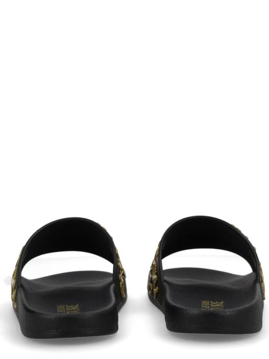 26SS 베르사체 러버 슬라이드 슬리퍼 80VA3SQ1ZSS79899 BLACK - VERSACE