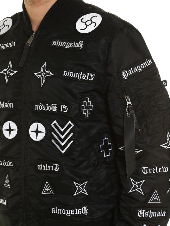  마르셀로 불론 봄버 자켓 CMEA016S170232181001 BLACK - MARCELO BURLON