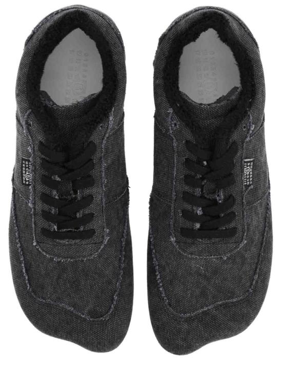 26SS MM6 메종마르지엘라 Anatomic 캔버스 스니커즈 SH1WS0024P7602T8013 Black - MM6 MAISON MARGIELA
