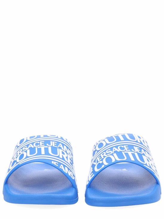 26SS 베르사체 러버 슬라이더 80YA3SQ171352214 Blue - VERSACE