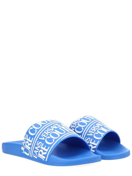 26SS 베르사체 러버 슬라이더 80YA3SQ171352214 Blue - VERSACE