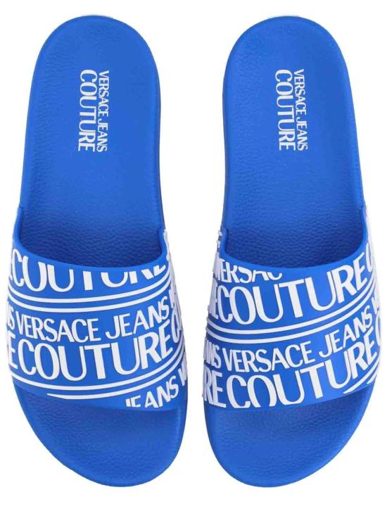 26SS 베르사체 러버 슬라이더 80YA3SQ171352214 Blue - VERSACE