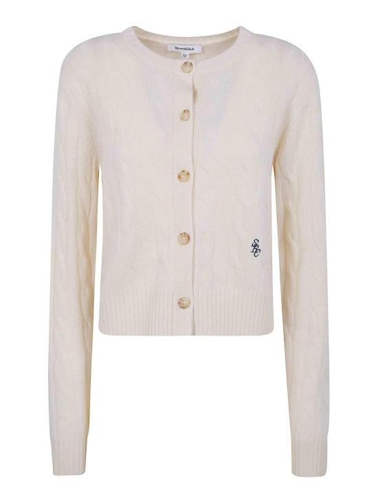 25FW 스포티앤리치 가디건 CA00365302WH373911 Nude Neutrals