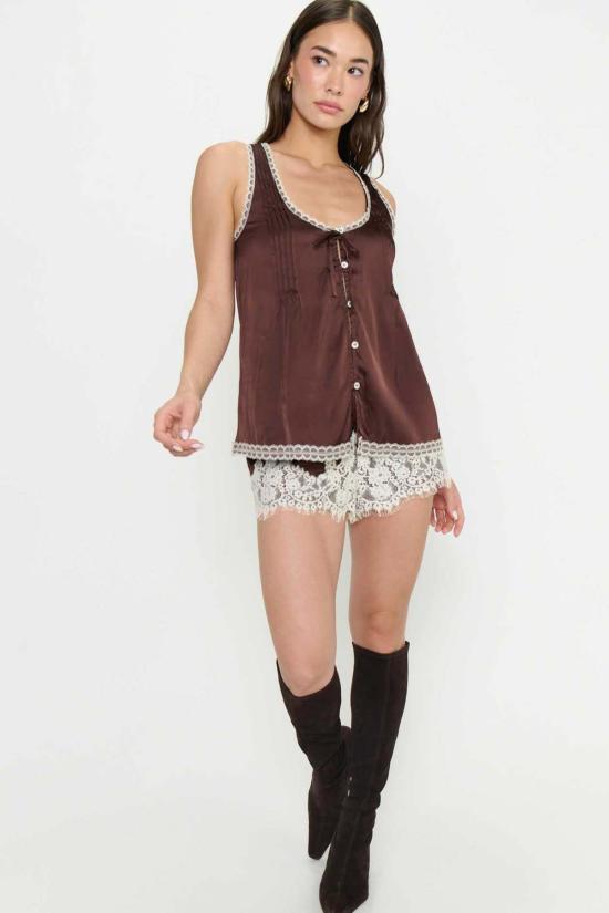  Mumu 숏팬츠 무무 산드라 쇼츠 초콜릿 - OTHER BRANDS
