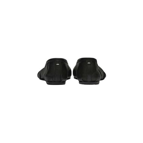  마르지엘라 플랫 슈즈 메종  타비 뉴 발레리나 플랫 블랙 - MAISON MARGIELA