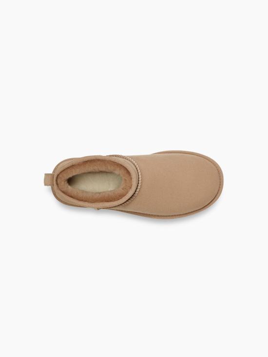 26FW 어그 부츠 Montone Ultra Mini Classic Sabbia 소재의 Stivaletti - UGG