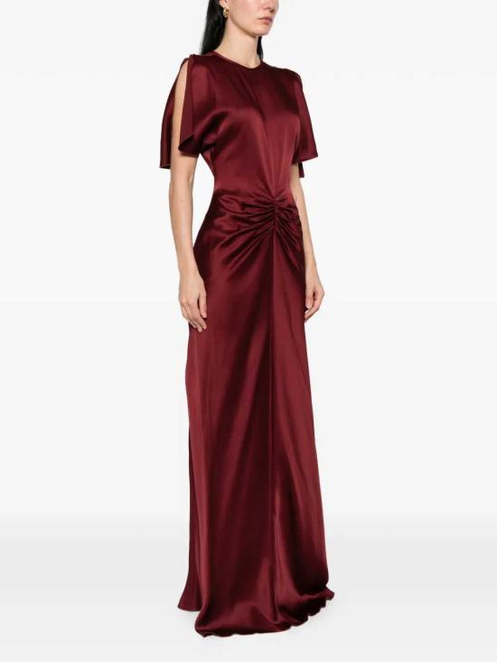 26FW 빅토리아 베컴 원피스 1226WDR007004A BURGUNDY 2 - VICTORIA BECKHAM