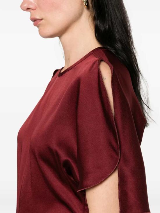26FW 빅토리아 베컴 원피스 1226WDR007004A BURGUNDY 2 - VICTORIA BECKHAM