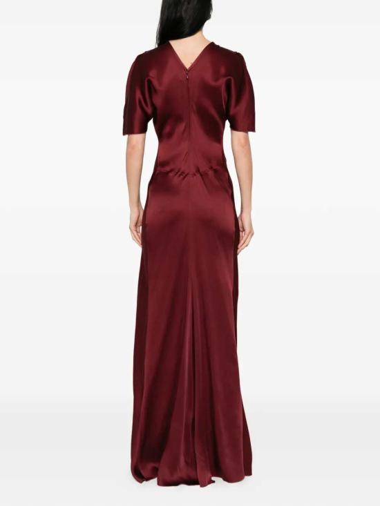 26FW 빅토리아 베컴 원피스 1226WDR007004A BURGUNDY 2 - VICTORIA BECKHAM