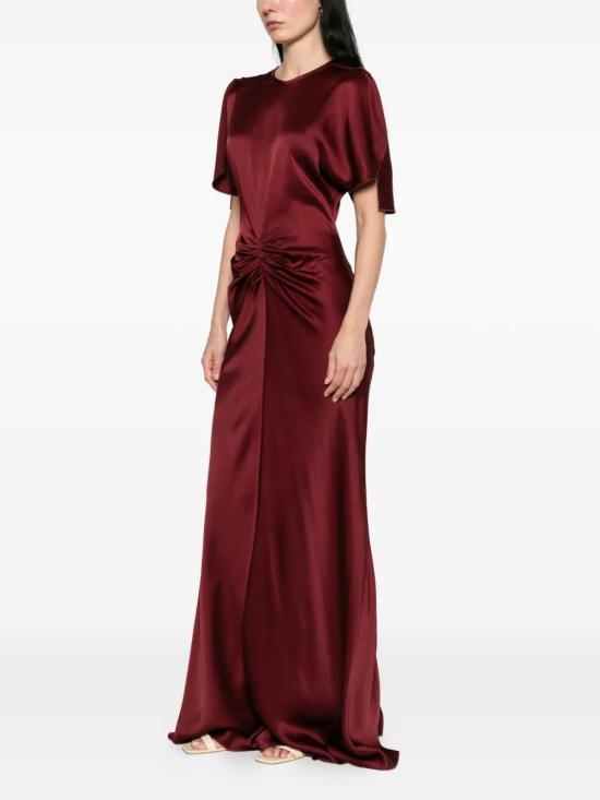 26FW 빅토리아 베컴 원피스 1226WDR007004A BURGUNDY 2 - VICTORIA BECKHAM