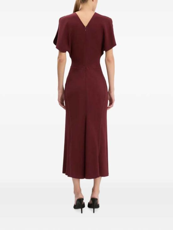 26FW 빅토리아 베컴 원피스 1226WDR005227A BURGUNDY 2 - VICTORIA BECKHAM