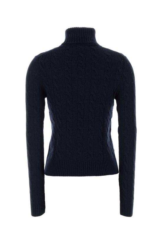26FW 폴로 랄프로렌 울 캐시미어 케이블 니트 터틀넥 211888686 007 Blue - POLO RALPH LAUREN