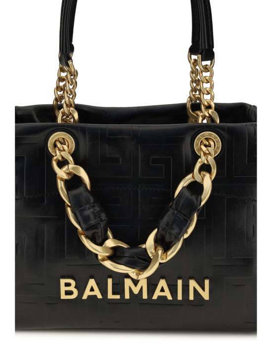  발망 토트백 카바스 1945 스몰  블랙 - BALMAIN