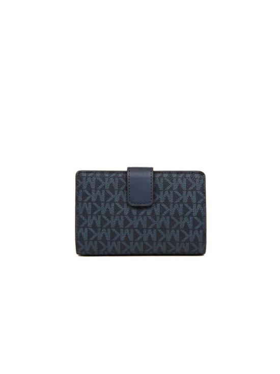  마이클 코어스 키링 노벨티 미디엄 바이폴드 지퍼 코인 지갑 ( 포함) 어드미럴 - MICHAEL KORS