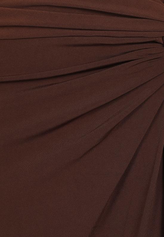 26FW 안다마네 롱 스커트 T200311B TJP199 641 DARK BROWN - ANDAMANE