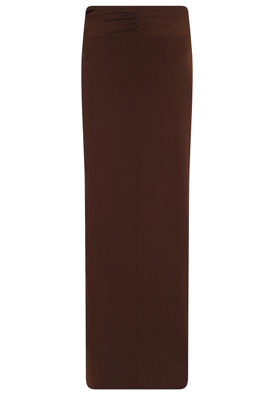 26FW 안다마네 롱 스커트 T200311B TJP199 641 DARK BROWN - ANDAMANE