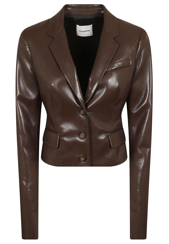 26FW 안다마네 수트 자켓 T203060A TNP152 641 DARK BROWN