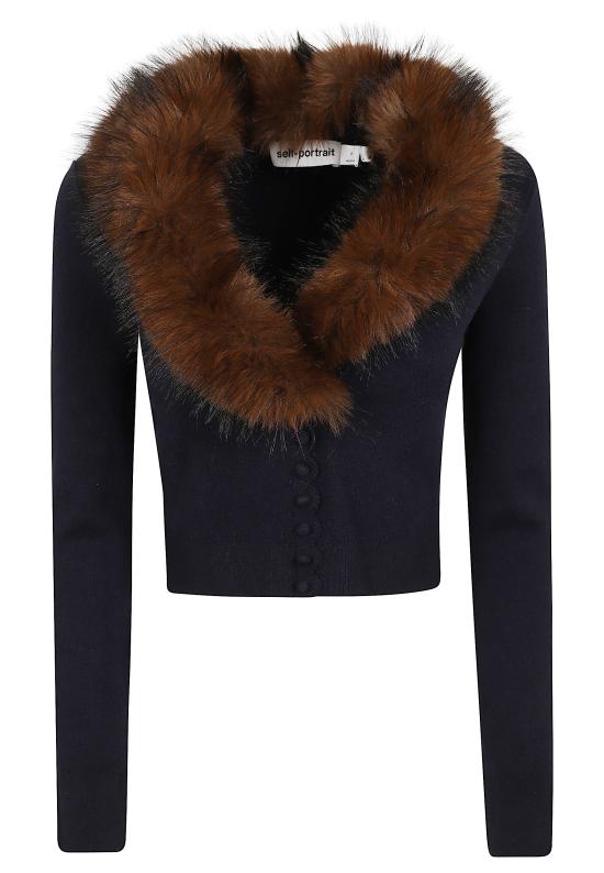 26FW 셀프 포트레이트 가디건 AW26 148CAN NAVY